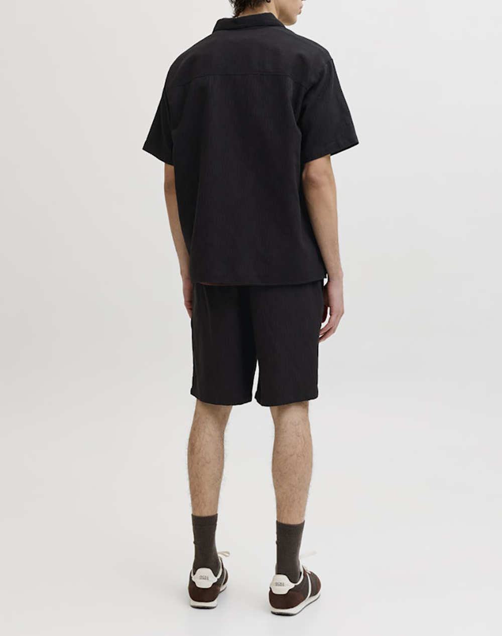 JACK&JONES JPSTJAIDEN WAVY JOGGER SHORT REG SN 12293471-BLACK Black φωτογραφία
