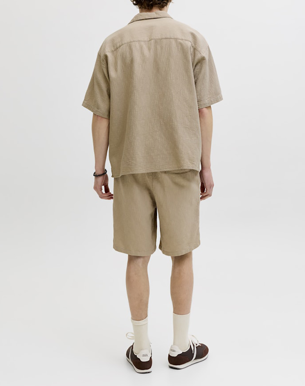 JACK&JONES JPSTJAIDEN WAVY JOGGER SHORT REG SN 12293471-Crockery SandyBrown φωτογραφία
