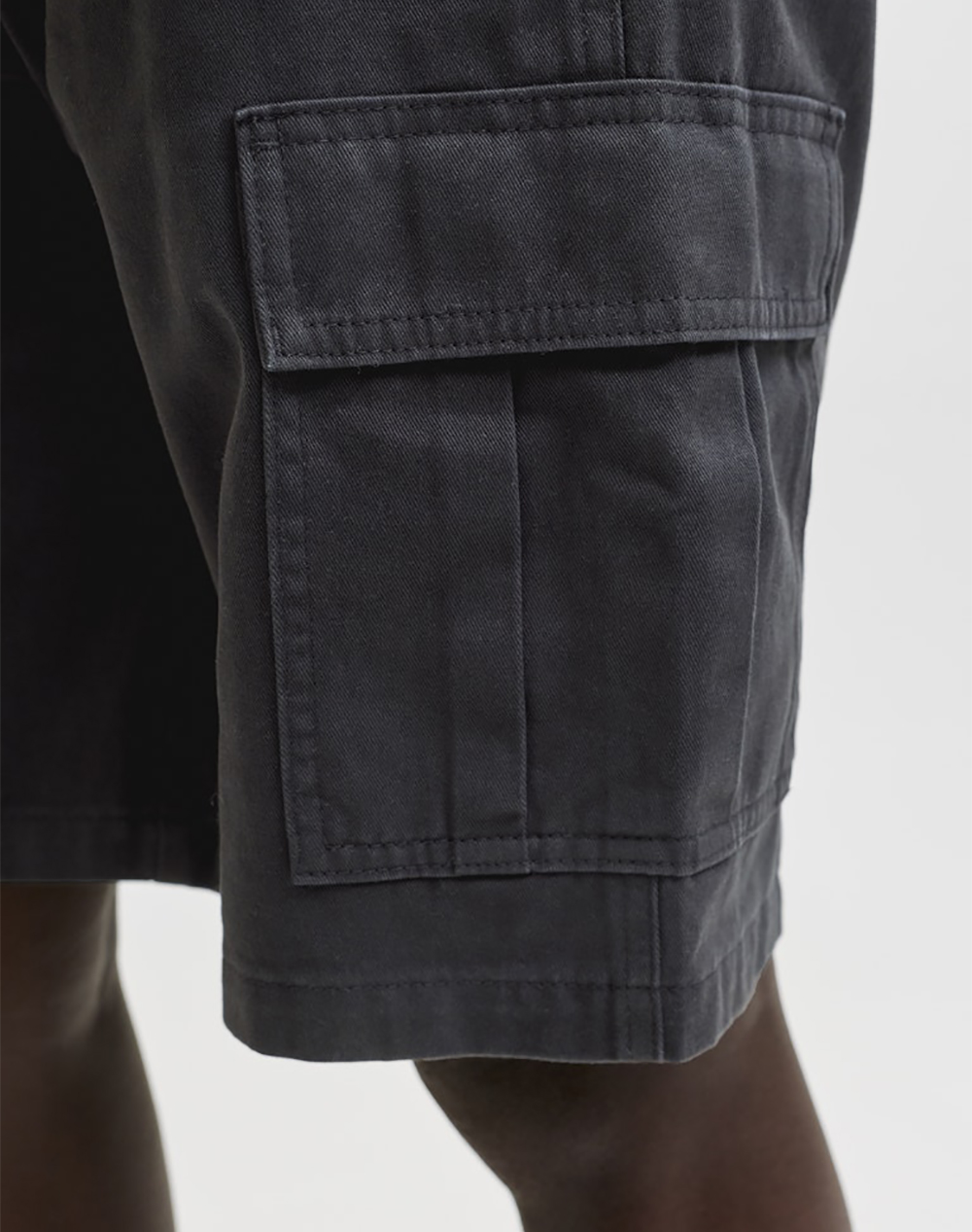 Jack Jones * Jpstcole Hudson Belted Cargo Shorts Mid 12289335-Black Black ανδρικά ρούχα Σορτς Βερμουδες Politikos Shop Πολιτικός