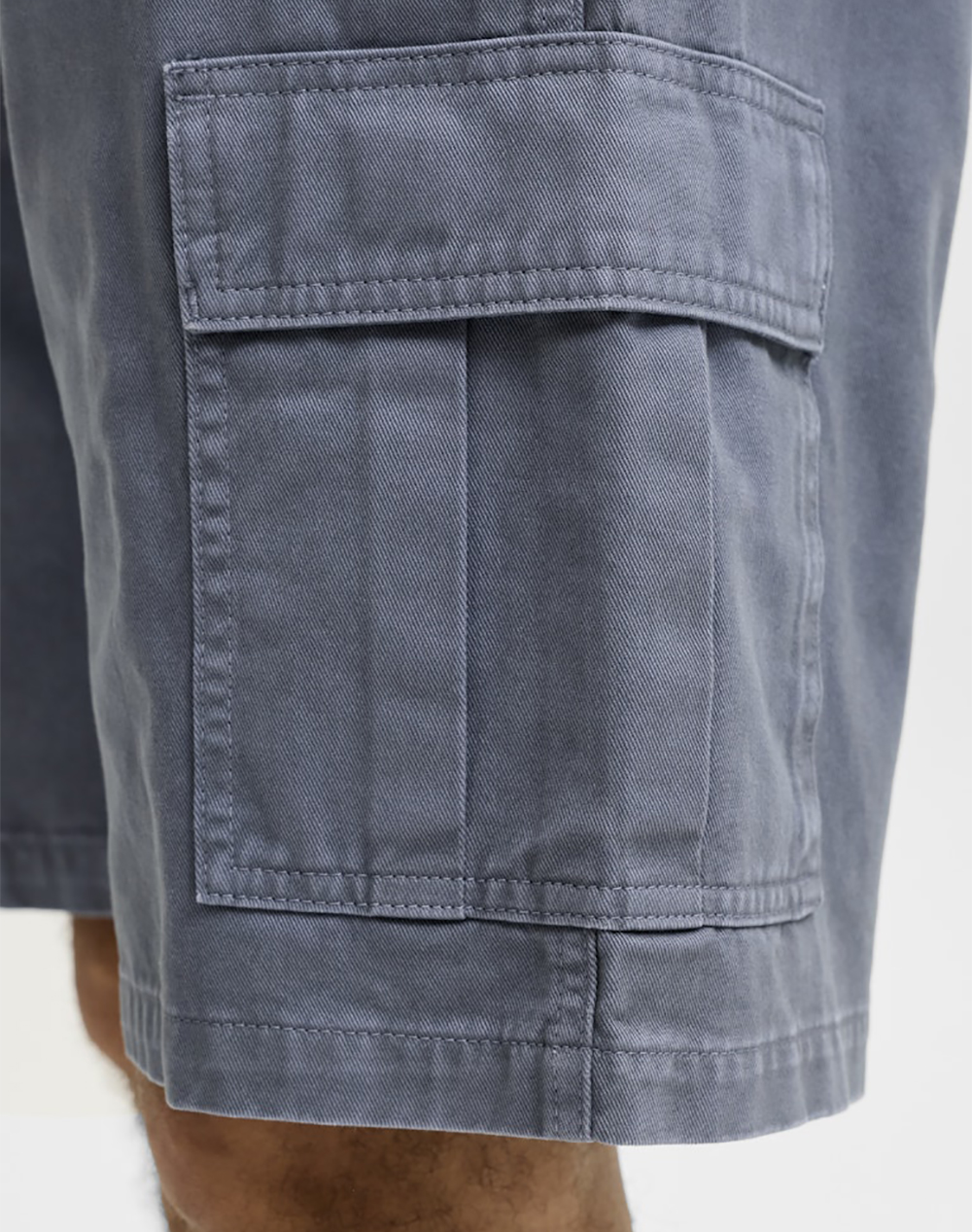 Jack Jones * Jpstcole Hudson Belted Cargo Shorts Mid 12289335-Castlerock Mixed ανδρικά ρούχα Σορτς Βερμουδες Politikos Shop Πολιτικός
