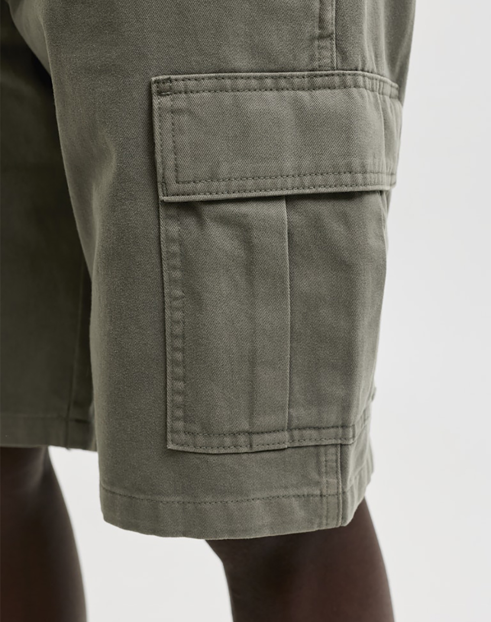Jack Jones * Jpstcole Hudson Belted Cargo Shorts Mid 12289335-Dusty Olive ανδρικά ρούχα Σορτς Βερμουδες Politikos Shop Πολιτικός