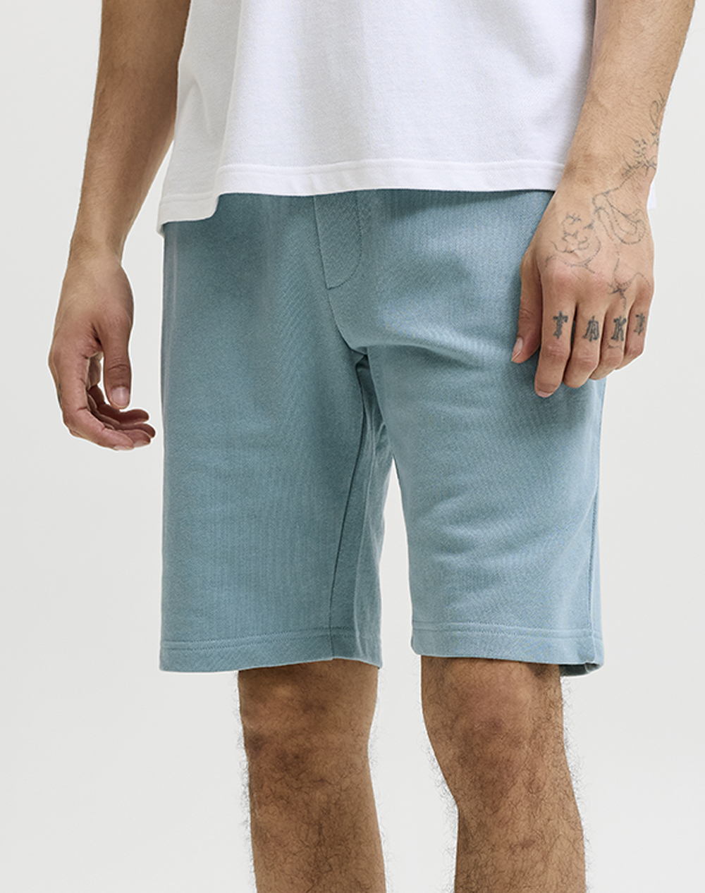 Jack&Jones Ανδρική Αθλητική Βερμούδα Θαλασσί Βαμβάκι Ανακυκλωμένος Πολυεστέρας