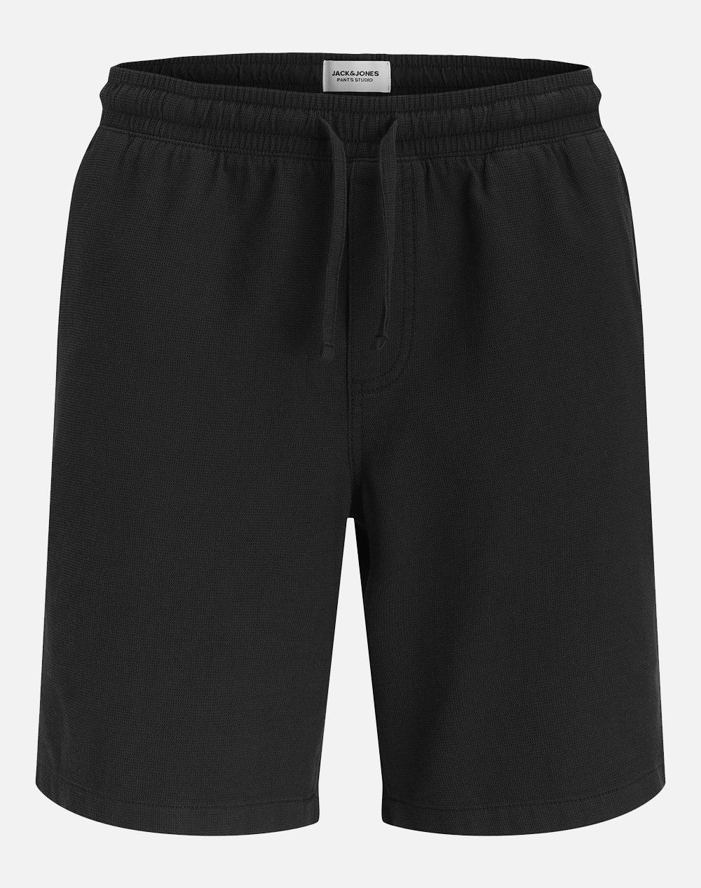 JACK&JONES JPSTJAIDEN WAFFLE RESORT SHORT REG 12295862-BLACK Black