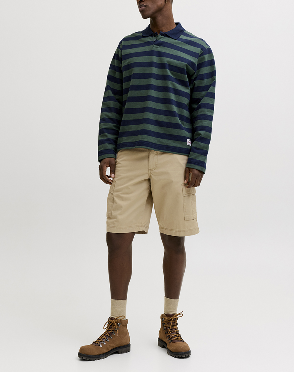 Jack Jones Jpstcole Matty Cargo Short Mid 12292263-Crockery Biege ανδρικά ρούχα Σορτς Βερμουδες Politikos Shop Πολιτικός