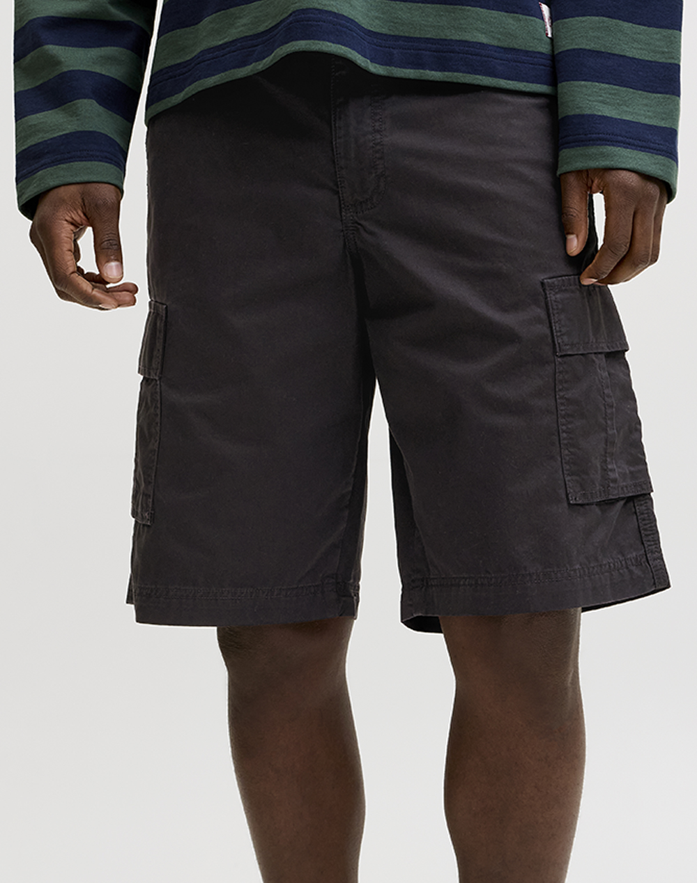 JACK&JONES JPSTCOLE MATTY CARGO SHORT MID 12292263-BLACK Black