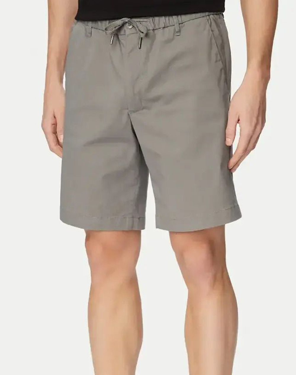 Jack&Jones Ανδρική Βερμούδα Γκρι Βαμβάκι Ανακυκλωμένο Βαμβάκι Ελαστάνη
