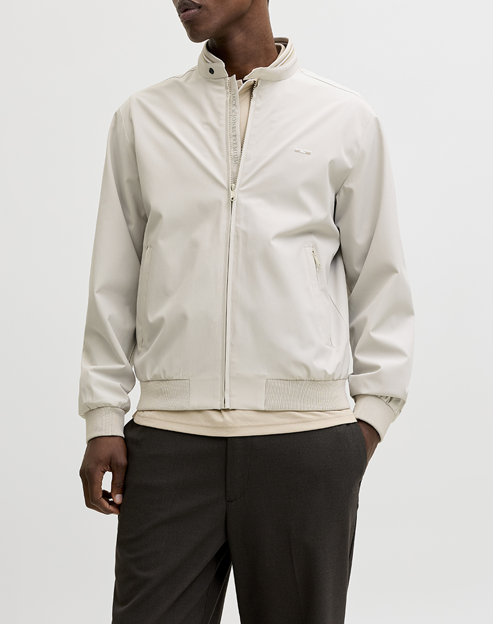JACK&JONES JPRBLUBRAD BOMBER JACKET SN 12273393-Moonstruck Ecru