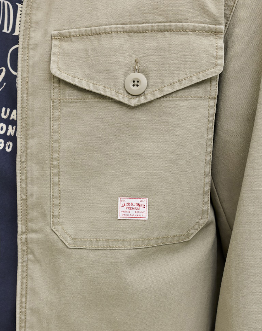 Jack Jones Jprblujaden Jkt 12291882-Mermaid Biege ανδρικά ρούχα Πανωφορια μπουφάν Politikos Shop Πολιτικός