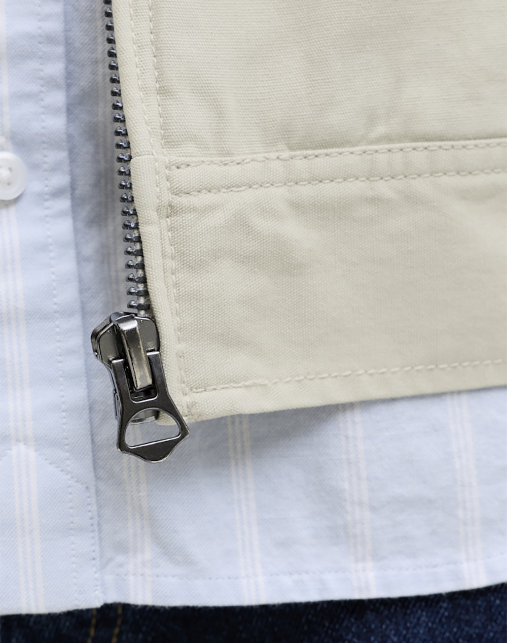 Jack Jones Jprblujaden Jkt 12291882-Moonstruck Cream ανδρικά ρούχα Πανωφορια μπουφάν Politikos Shop Πολιτικός