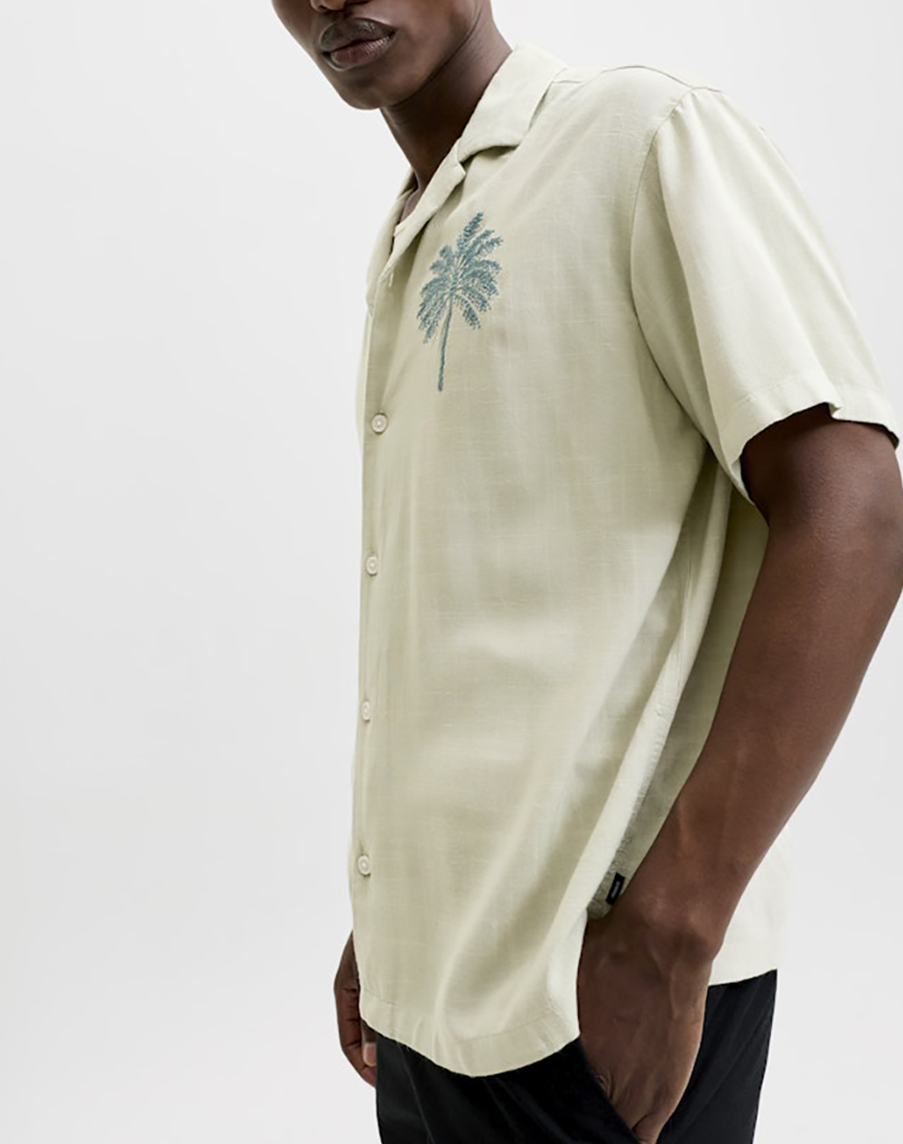 Jack Jones Jprblafred Placement S Shirt 12296413-Alfalfaregular Fit Mixed ανδρικά ρούχα πουκάμισα Politikos Shop Πολιτικός