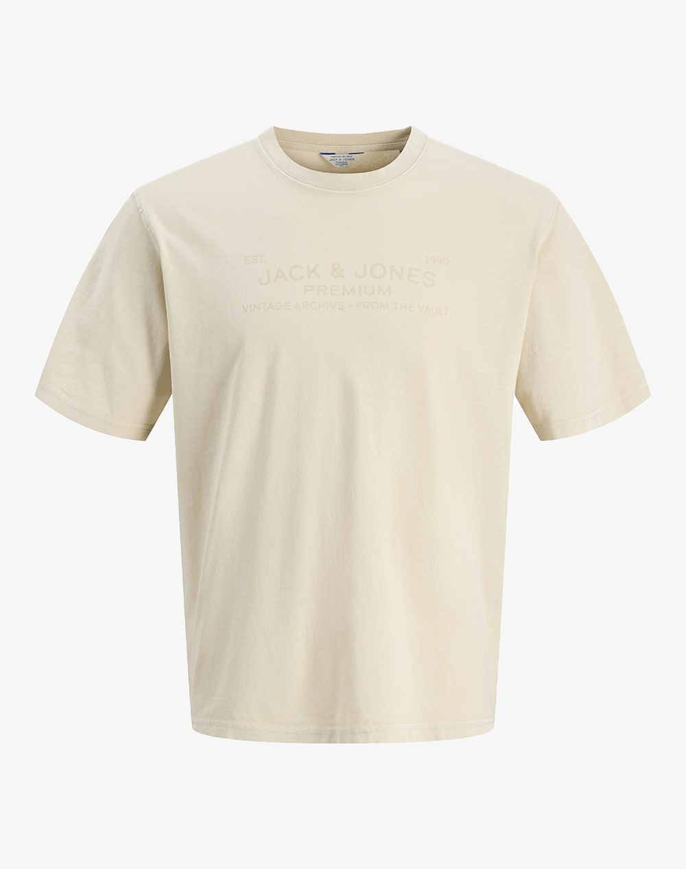 JACK&JONES JPRBLUAIDEN SS TEE 12293014-Moonstruck Cream