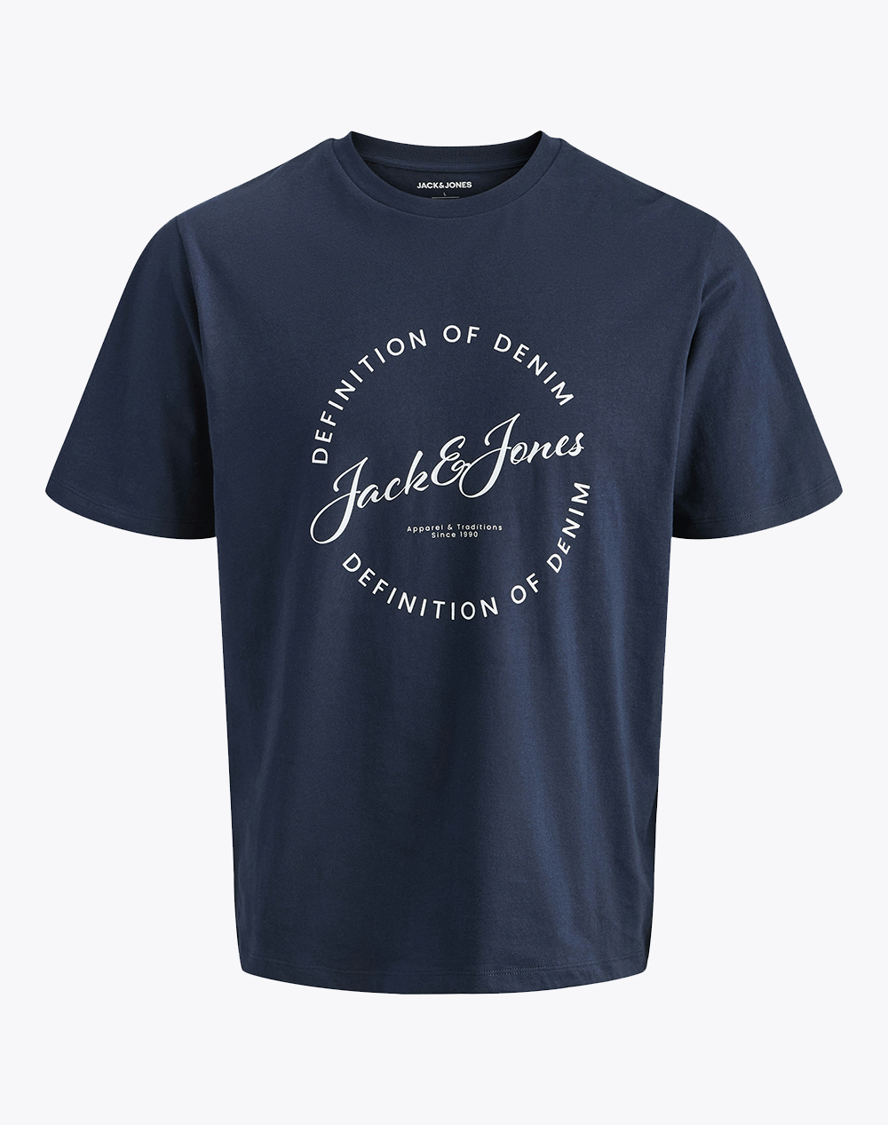 JACK&JONES JJGRAYSON TEE SS CREW NECK 12288377-Navy Blazer NavyBlue