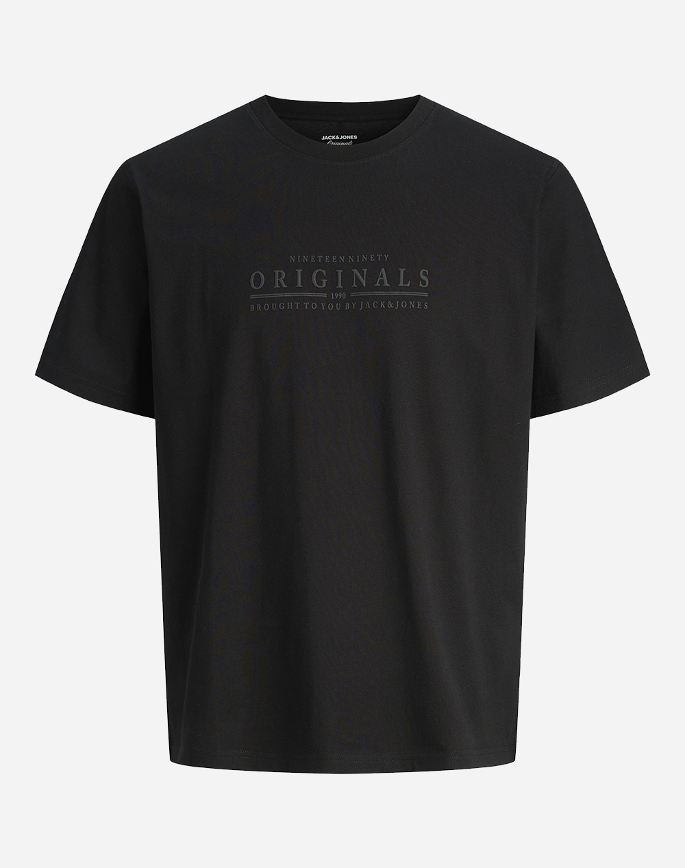 JACK&JONES JORCATSKILLS MINIMAL TEE CREW NECK LN 12290315-BLACK Black