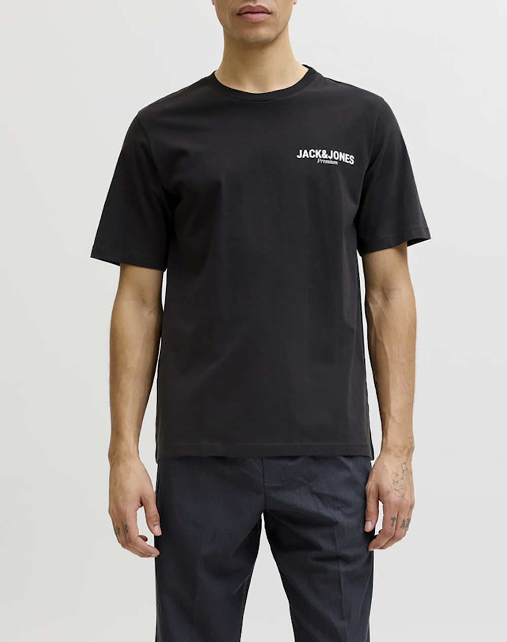 JACK&JONES JPRBLAOSCAR SS TEE FST 12302469-BLACK Black