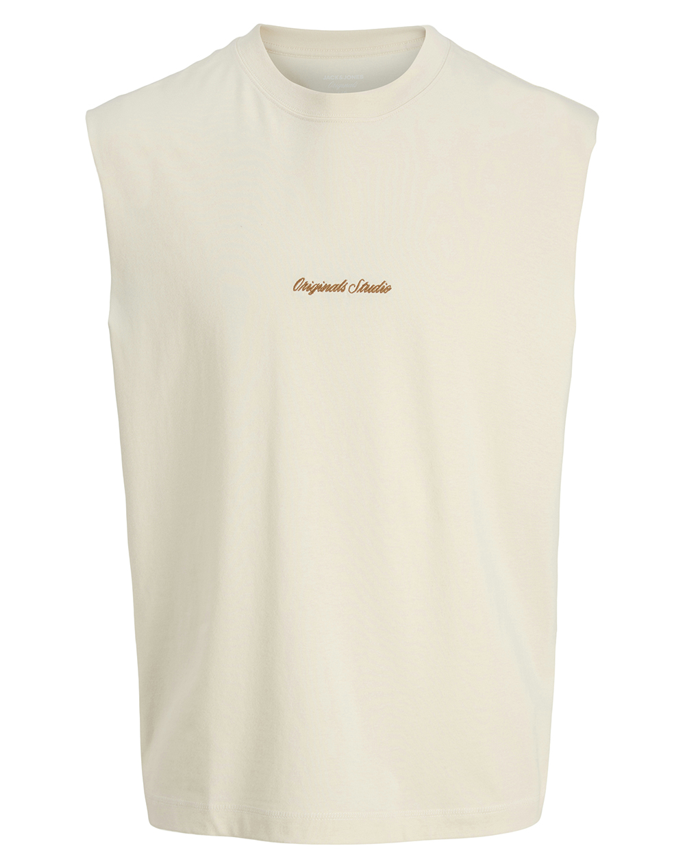 JACK&JONES JORNORREBRO EMB TEE SL CREW NECK LN 12292009-Antique White Cream
