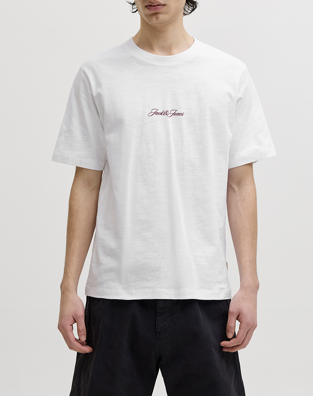 JACK&JONES JORCASSIS AOP ELEMENT TEE SS CN 12295061-BRIGHT WHITE White