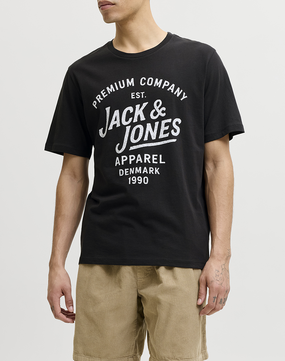 JACK&JONES JPRBLUZANE SS TEE FST 12302467-BLACK Black