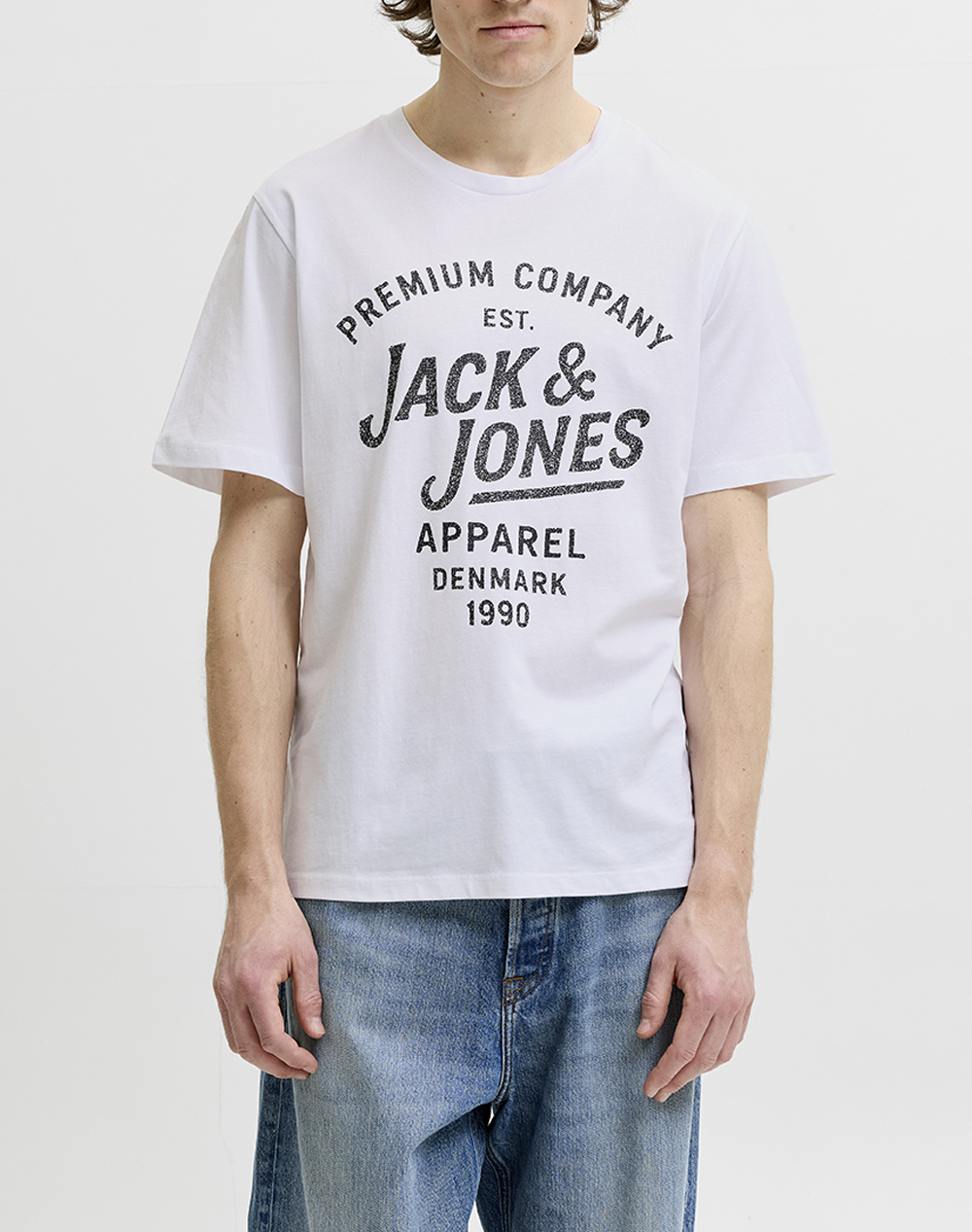 JACK&JONES JPRBLUZANE SS TEE FST 12302467-WHITE White