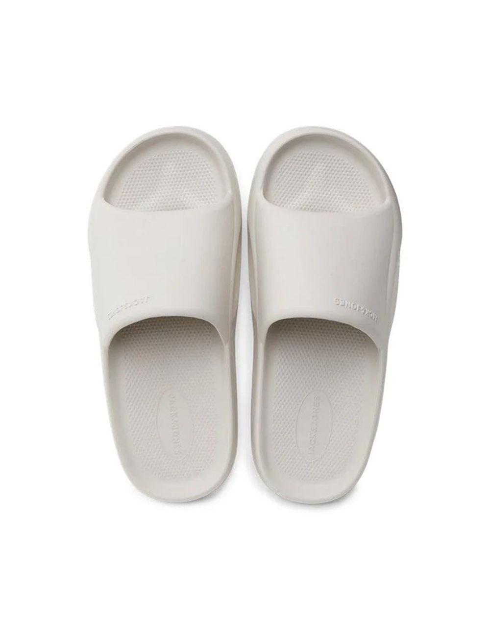 Jack Jones Jfwstatus Moulded Slider Noos 12251282-Moonbeam Ecru ανδρικά αθλητικά παπούτσια Σαγιοναρες Politikos Shop Πολιτικός