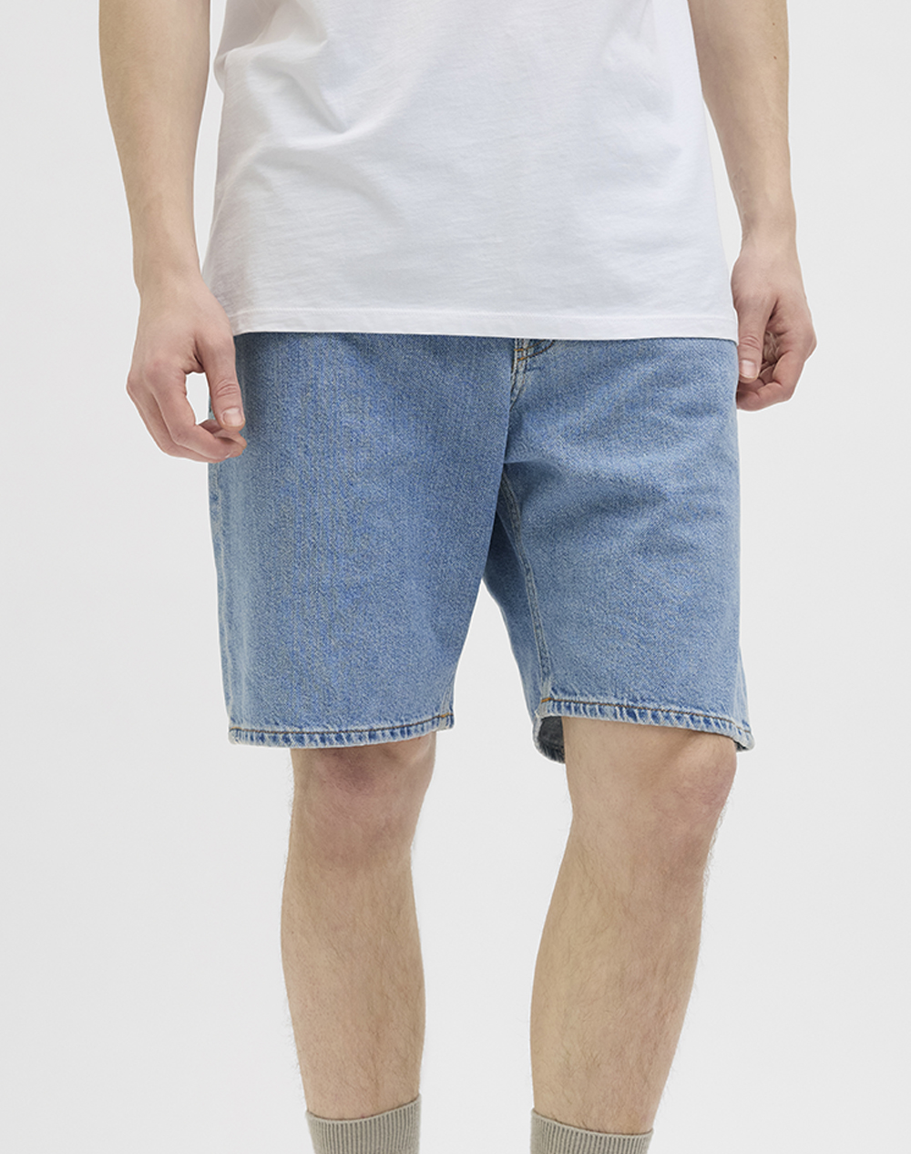 JJREBEL JREBTAYLOR JJCRAFT SHORTS AKM 638 SN 12270466-BLUE DENIM DenimLightBlue