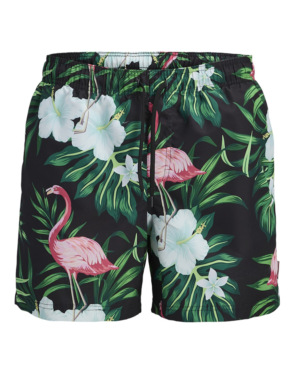 Jjrebel Jrebhawaii Swim Short Print 12270764-Blackflamingo Multi ανδρικά ρούχα μαγιό Σορτς Politikos Shop Πολιτικός