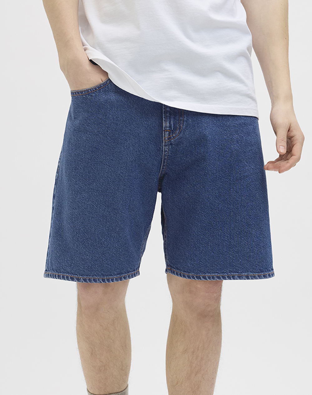 JJREBEL JREBTAYLOR JJCRAFT SHORTS AKM 635 12270467-BLUE DENIM DenimBlue