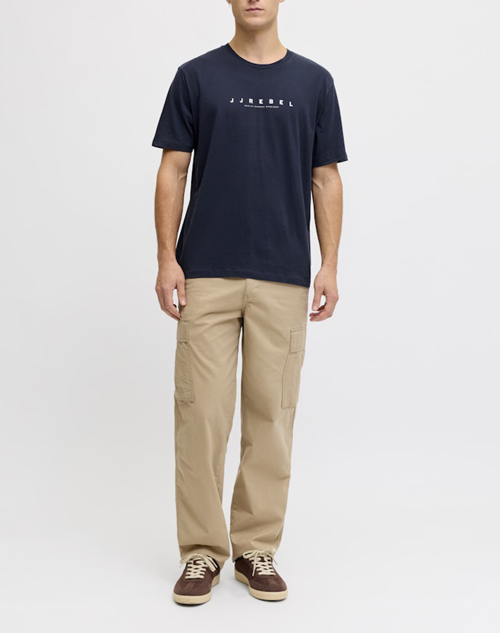 JJREBEL JREBROCKY LOGO TEE SS CREW NECK SN 12271037-Navy Blazer NavyBlue φωτογραφία