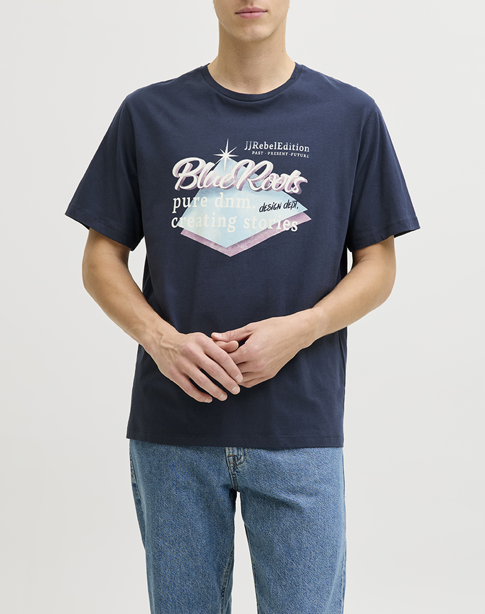 JJREBEL JREBJOEY SS TEE 12290611-Navy Blazer DarkBlue