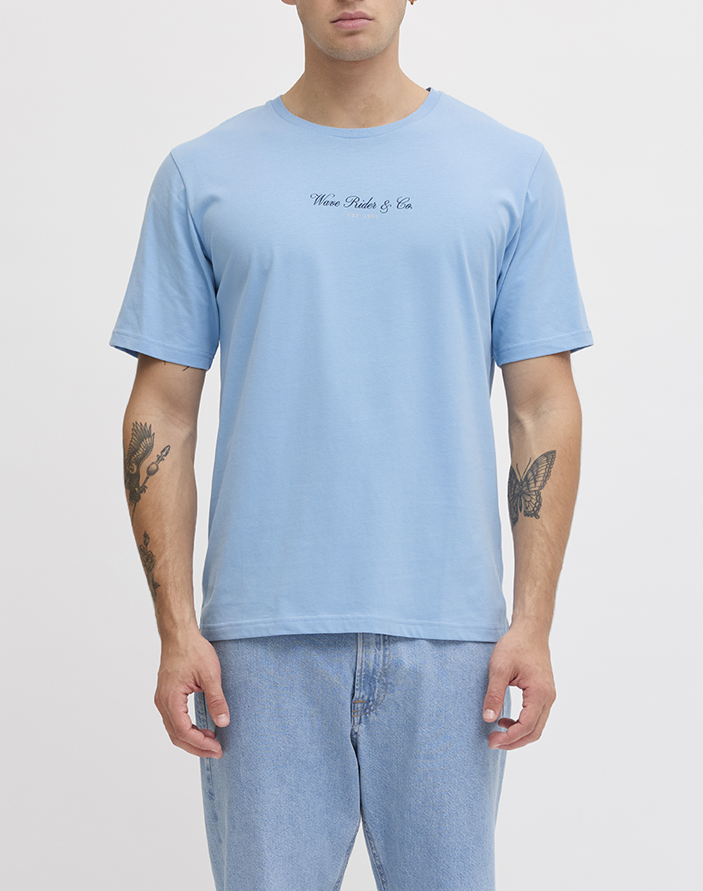 JJREBEL JREBASHER SS TEE 12290832-Dusk BlueLONGBOARD Blue