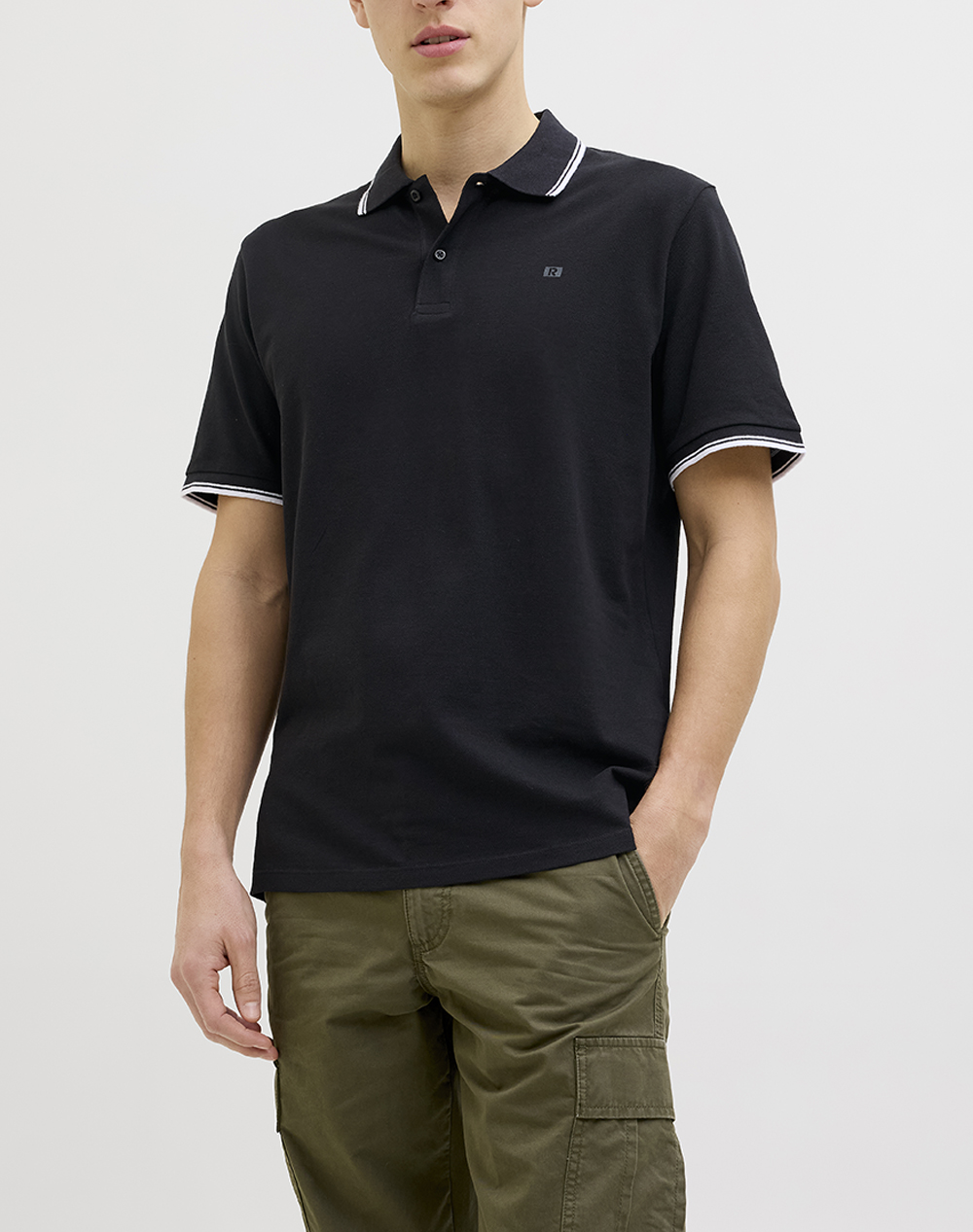 JJREBEL JREBZELL POLO SS SN 12271166-BLACK Black