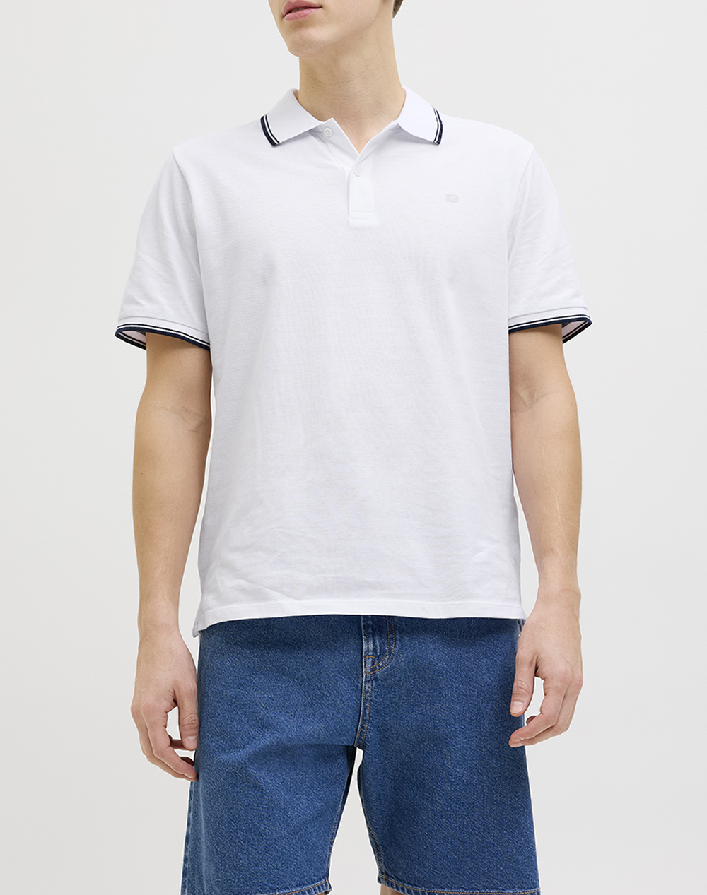 JJREBEL JREBZELL POLO SS SN 12271166-WHITE White