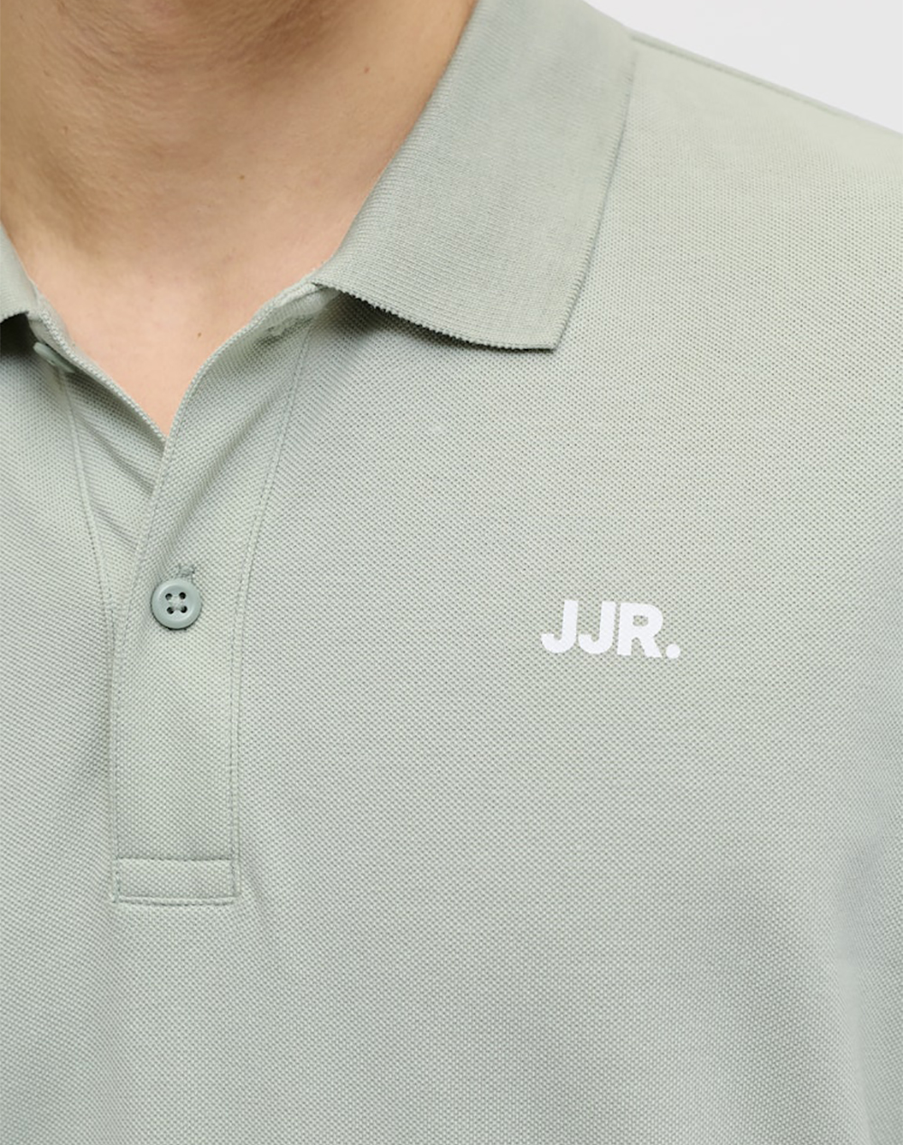 Jjrebel Jrebrebel Logo Polo Ss 12264439-Aqua Gray Aqua ανδρικά ρούχα μπλούζες Politikos Shop Πολιτικός