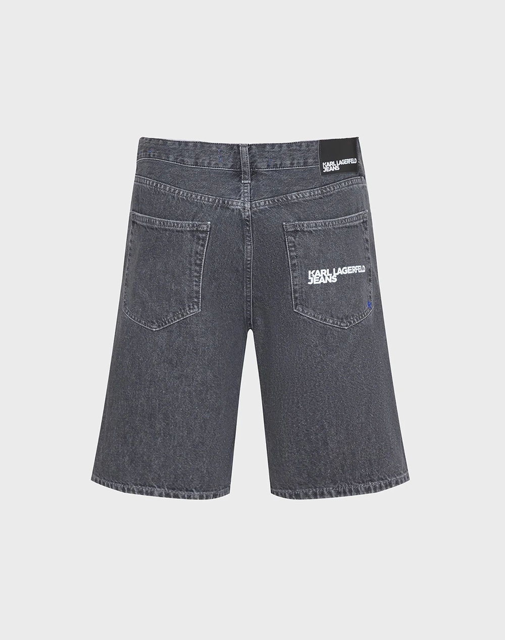 KARL LAGERFELD JEANS KLJ REGULAR LOGO DENIM SHORT B2M10077-1FU DenimGray φωτογραφία