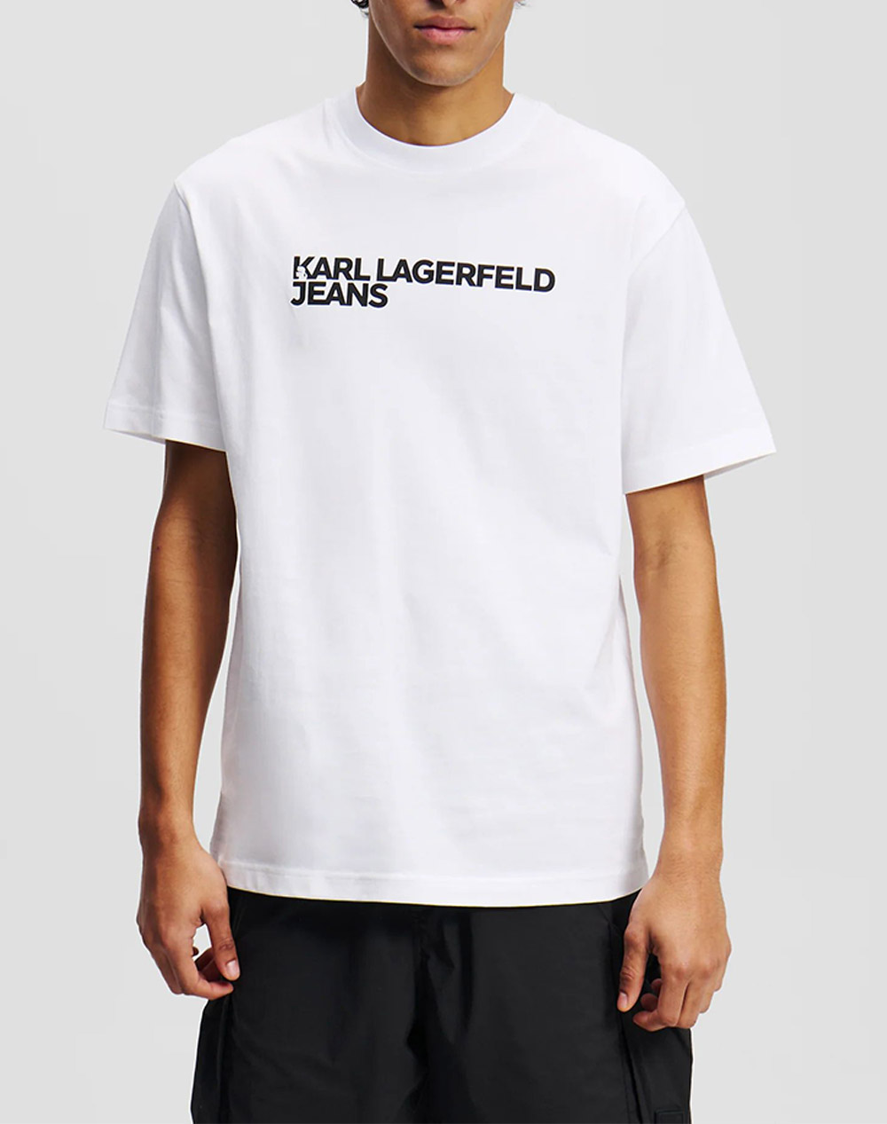 KARL LAGERFELD JEANS KLJ REG SS ESSENTIAL TEE A1M17002-100 White