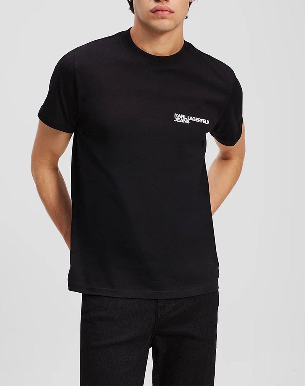 KARL LAGERFELD JEANS KLJ SLIM SS TEE A1M17003-999 Black