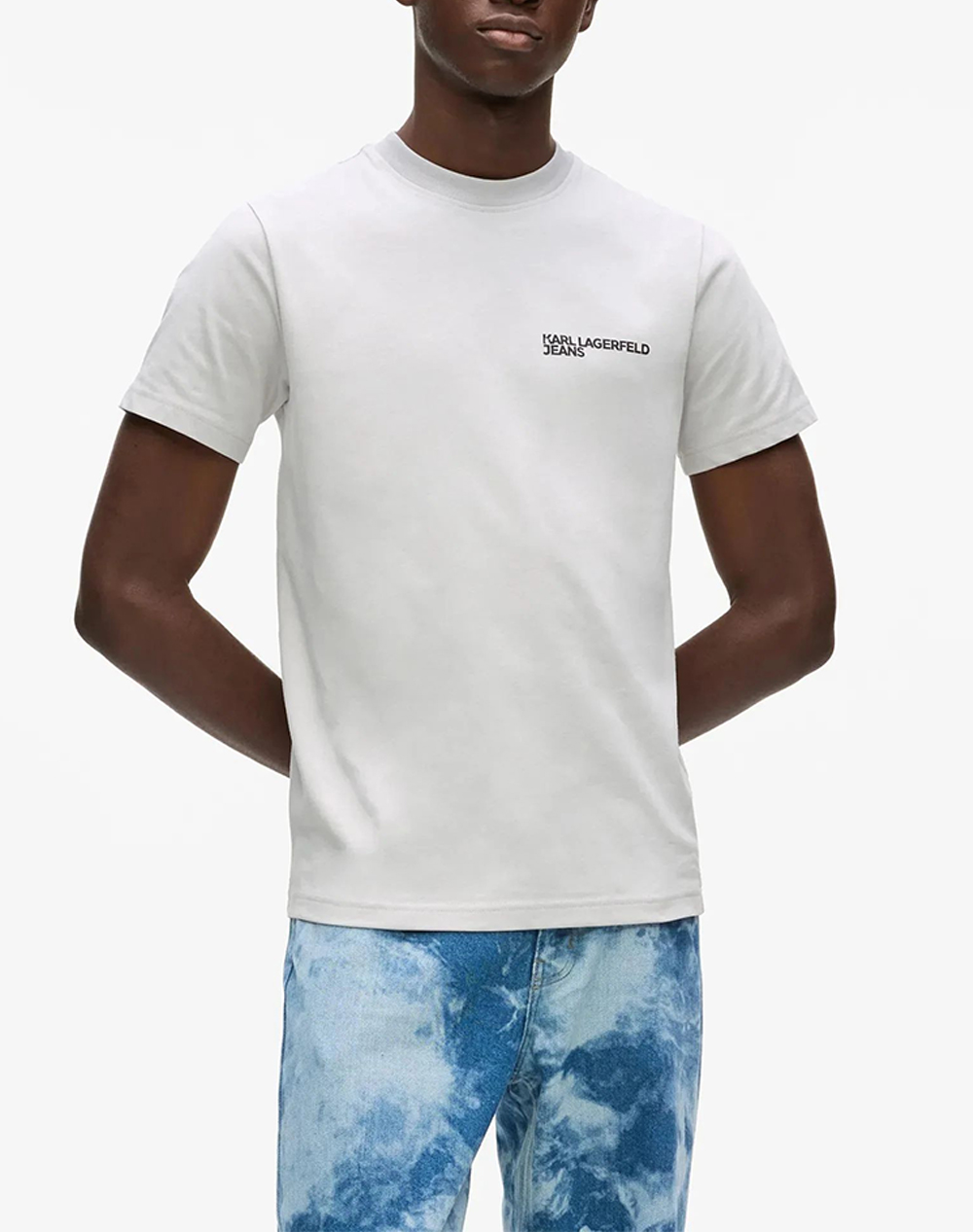 KARL LAGERFELD JEANS KLJ SLIM SS TEE A1M17003-1IB OffWhite
