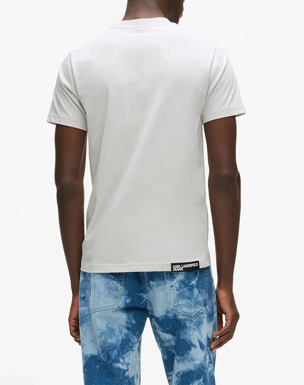 KARL LAGERFELD JEANS KLJ SLIM SS TEE A1M17003-1IB OffWhite φωτογραφία