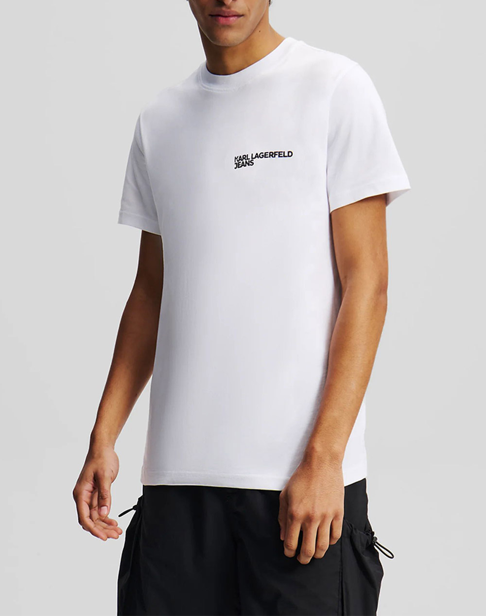 KARL LAGERFELD JEANS KLJ SLIM SS TEE A1M17003-100 White