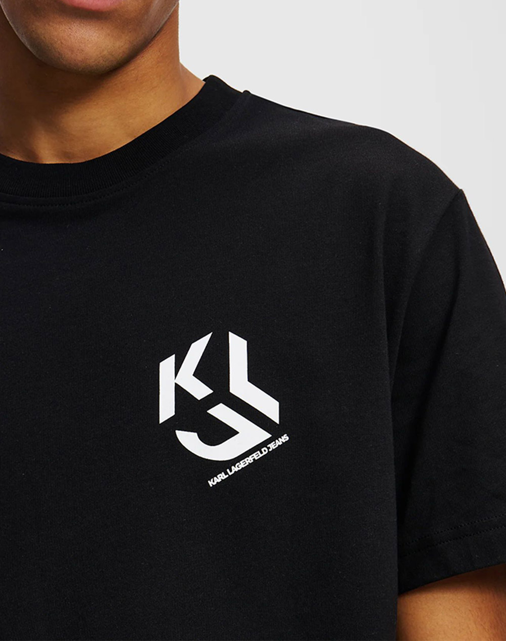 KARL LAGERFELD JEANS KLJ REG MONOGRAM TEE A2M17072-999 Black φωτογραφία