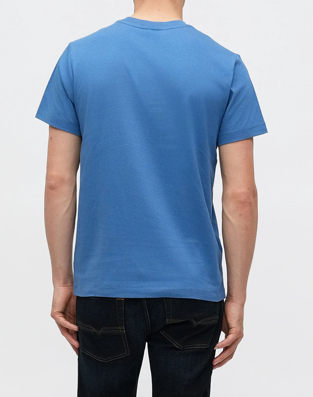 KARL LAGERFELD JEANS KLJ SLIM SS REFLECTION TEE B1M17063-690 Blue φωτογραφία