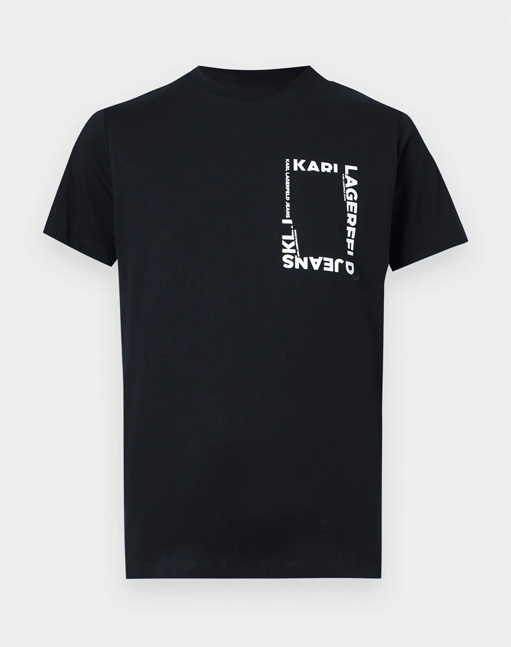 KARL LAGERFELD JEANS KLJ SLIM SS FRAME LOGO TEE B2M17046-999 Black
