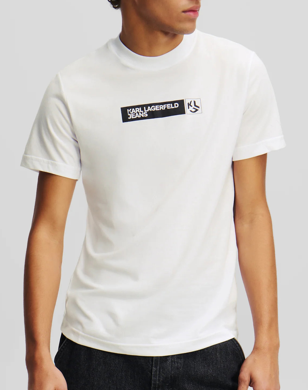 KARL LAGERFELD JEANS KLJ SLIM GRAPHIC TEE A1M17112-100 White