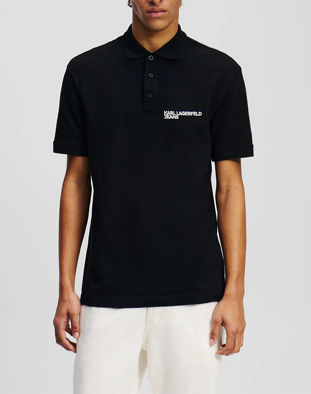 KARL LAGERFELD JEANS KLJ REGULAR PIQUE POLO A2M17094-999 Black