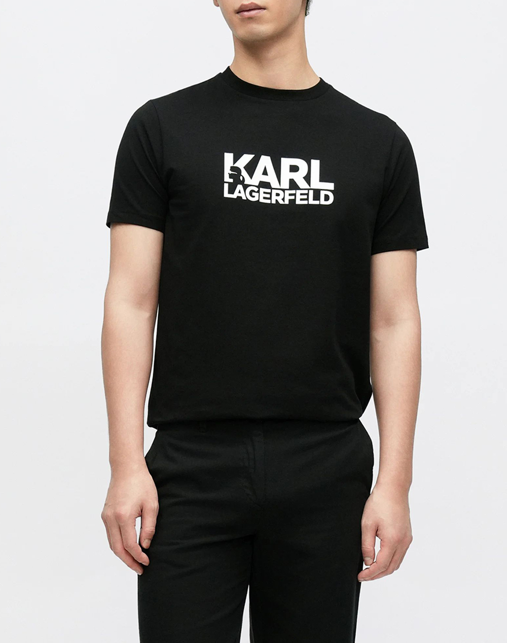 KARL LAGERFELD T-SHIRT CREWNECK 755780-561235-990 Black