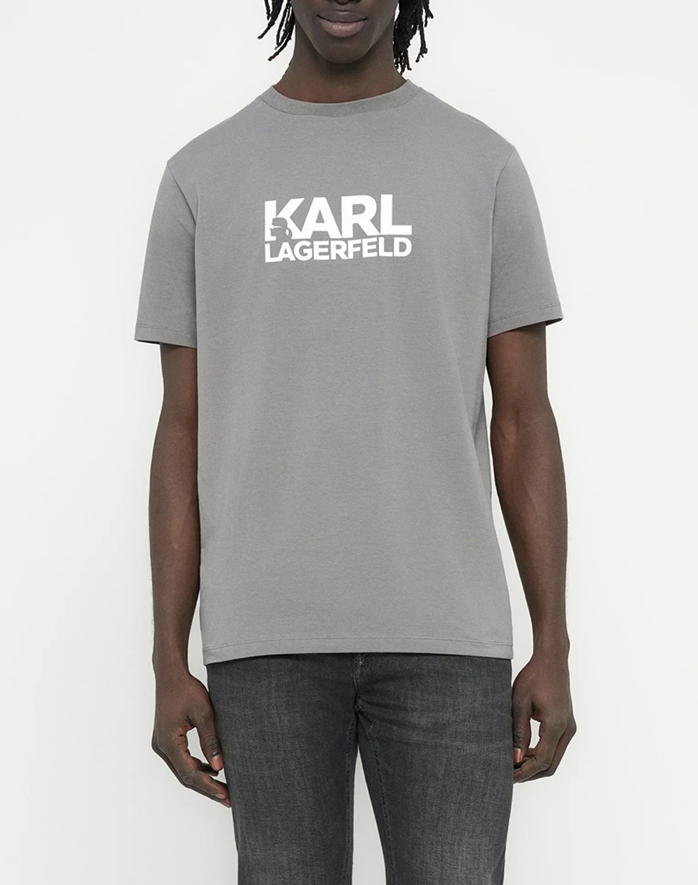 KARL LAGERFELD T-SHIRT CREWNECK 755780-561235-940 Gray