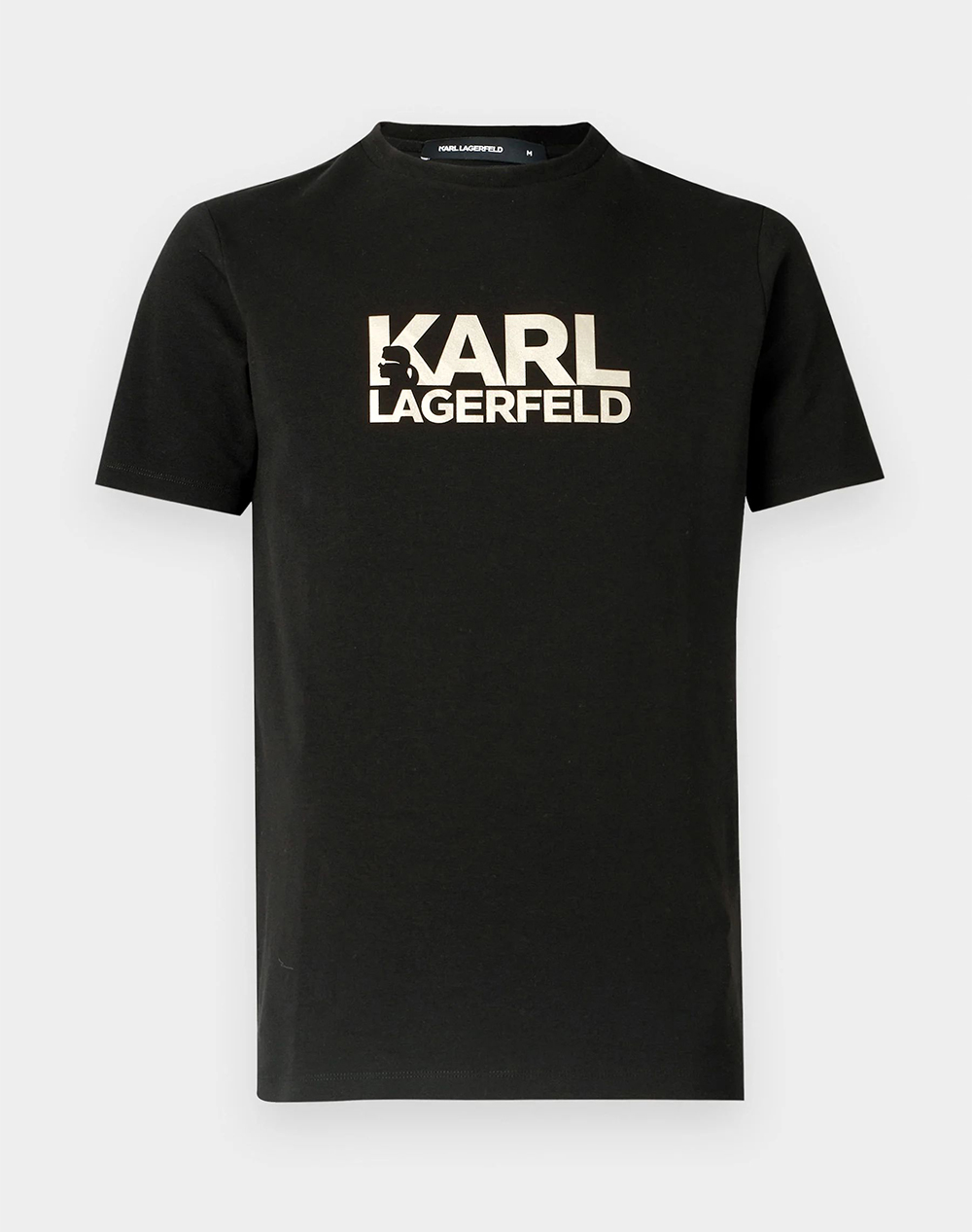 Karl Lagerfeld T-Shirt Crewneck 755780-561235-160 Jetblack ανδρικά ρούχα μπλούζες Politikos Shop Πολιτικός