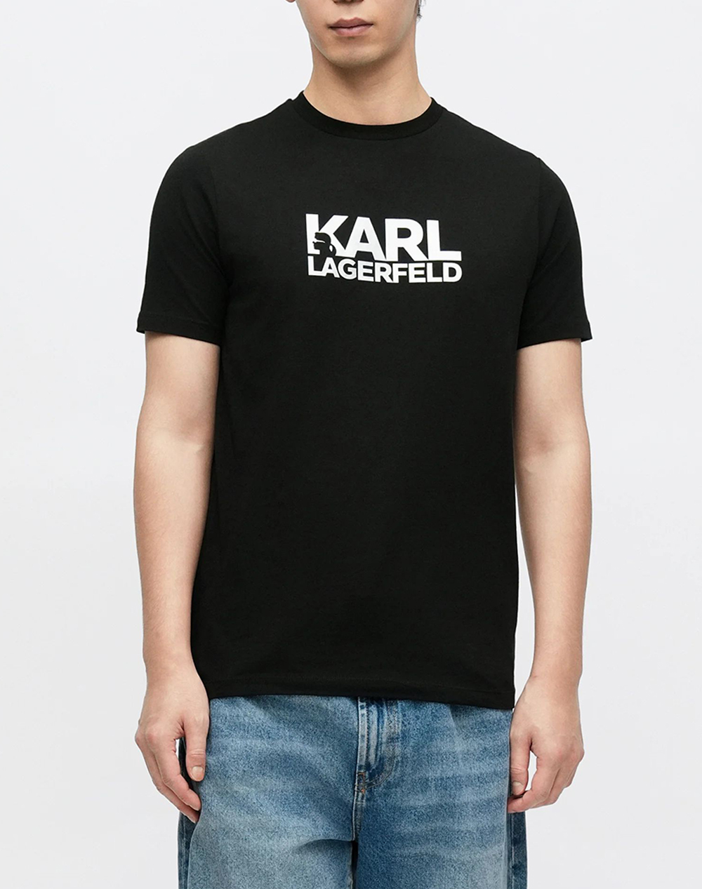 KARL LAGERFELD T-SHIRT CREWNECK 755780-561235-910 TotalBlack