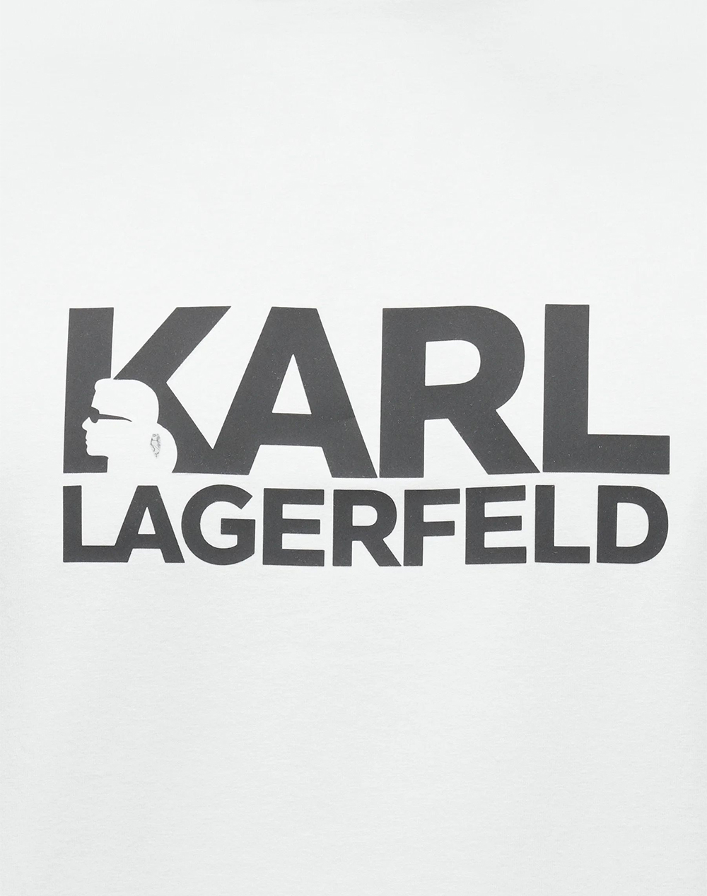 Karl Lagerfeld T-Shirt Crewneck 755780-561235-10 White ανδρικά ρούχα μπλούζες Politikos Shop Πολιτικός