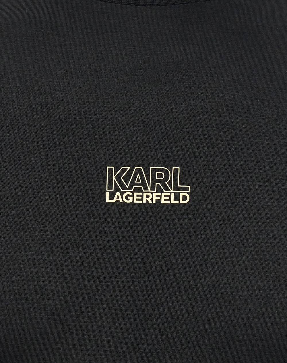 Karl Lagerfeld T-Shirt Crewneck 755034-561235-990 Black ανδρικά ρούχα μπλούζες Politikos Shop Πολιτικός