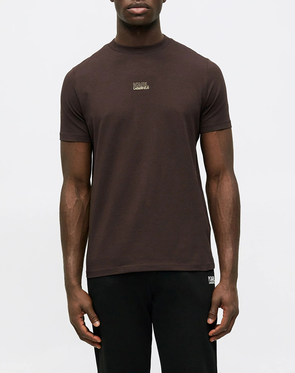 KARL LAGERFELD T-SHIRT CREWNECK 755034-561235-490 DarkBrown